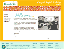 Tablet Screenshot of coreyandangie.mydagsite.com