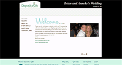 Desktop Screenshot of brianannekewedding.mydagsite.com