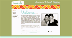 Desktop Screenshot of antonyandbethany.mydagsite.com