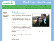 Tablet Screenshot of chadandcourtney.mydagsite.com